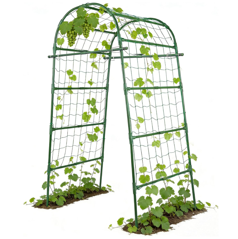 Approx. 7 ft tall cucumber & pumpkin trellis