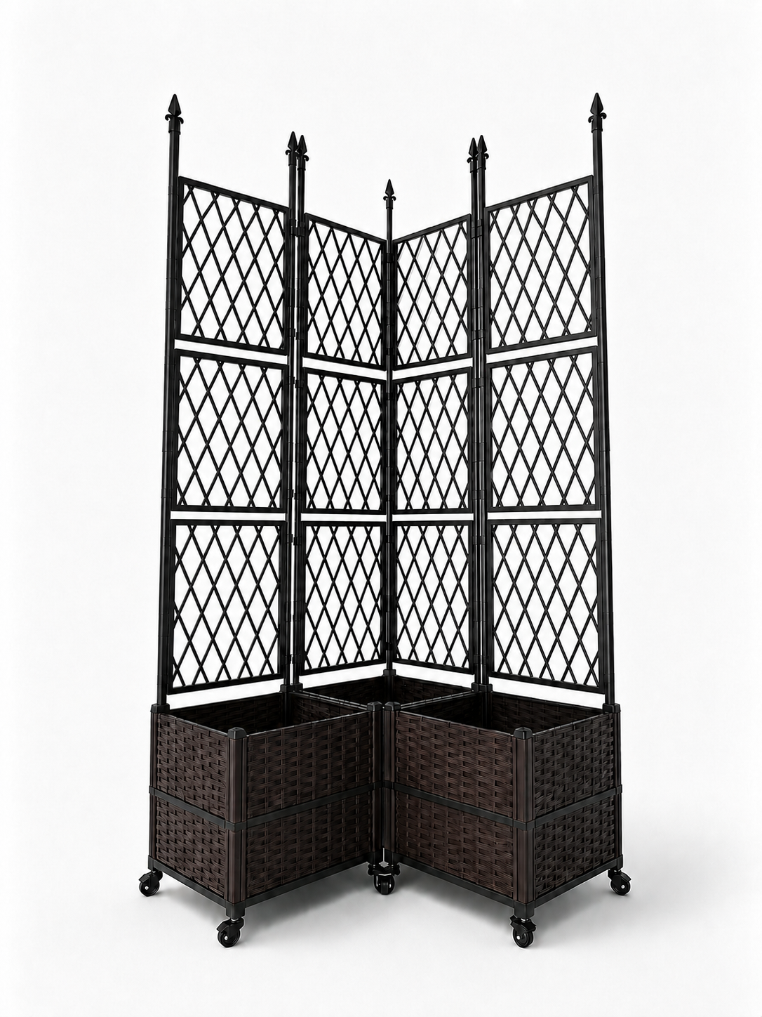 Planter & lattice screen trellis